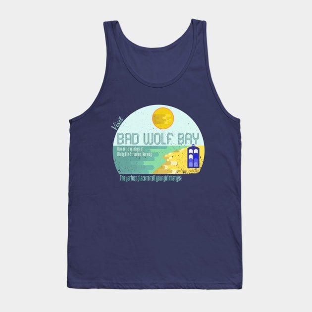 Visit Bad Wolf Bay Tank Top by Fellball